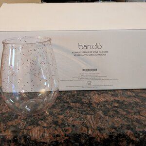 ban.do Stemless Wine Glasses Set of 4